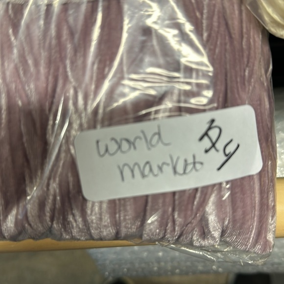 WORLD MARKET purple textured burnout velvet dark romantic feminine top L/XL - Picture 10 of 10